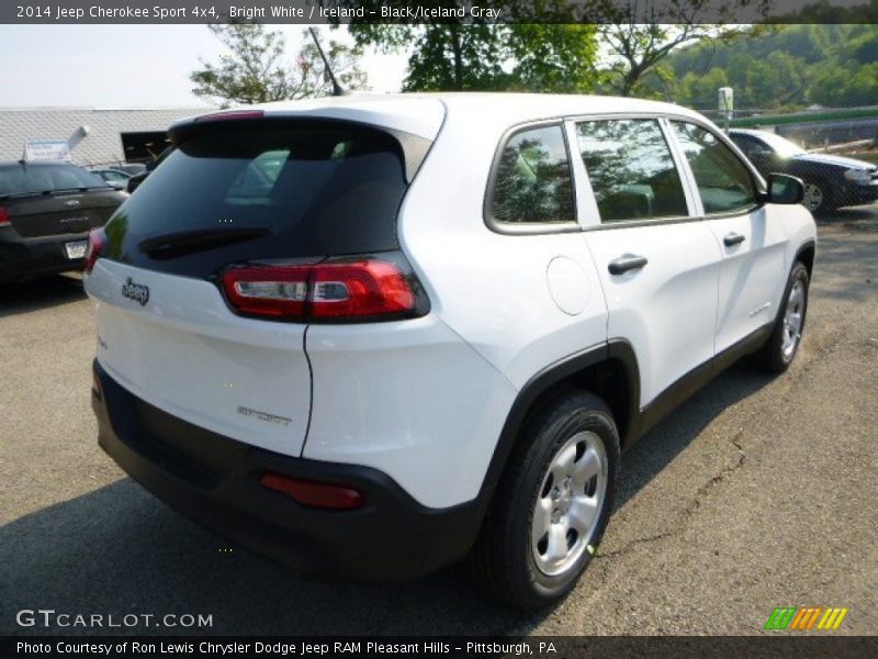 Bright White / Iceland - Black/Iceland Gray 2014 Jeep Cherokee Sport 4x4