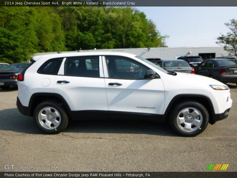 Bright White / Iceland - Black/Iceland Gray 2014 Jeep Cherokee Sport 4x4