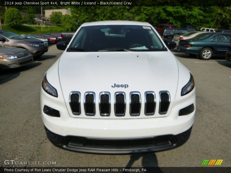 Bright White / Iceland - Black/Iceland Gray 2014 Jeep Cherokee Sport 4x4