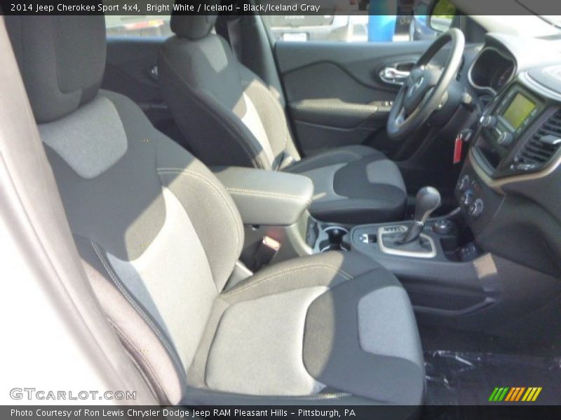 Bright White / Iceland - Black/Iceland Gray 2014 Jeep Cherokee Sport 4x4