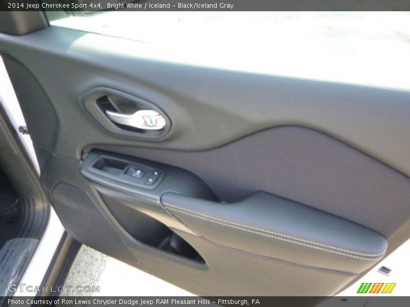 Bright White / Iceland - Black/Iceland Gray 2014 Jeep Cherokee Sport 4x4