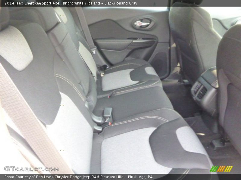 Bright White / Iceland - Black/Iceland Gray 2014 Jeep Cherokee Sport 4x4