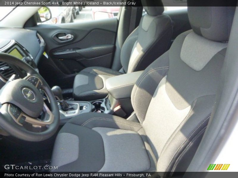 Bright White / Iceland - Black/Iceland Gray 2014 Jeep Cherokee Sport 4x4