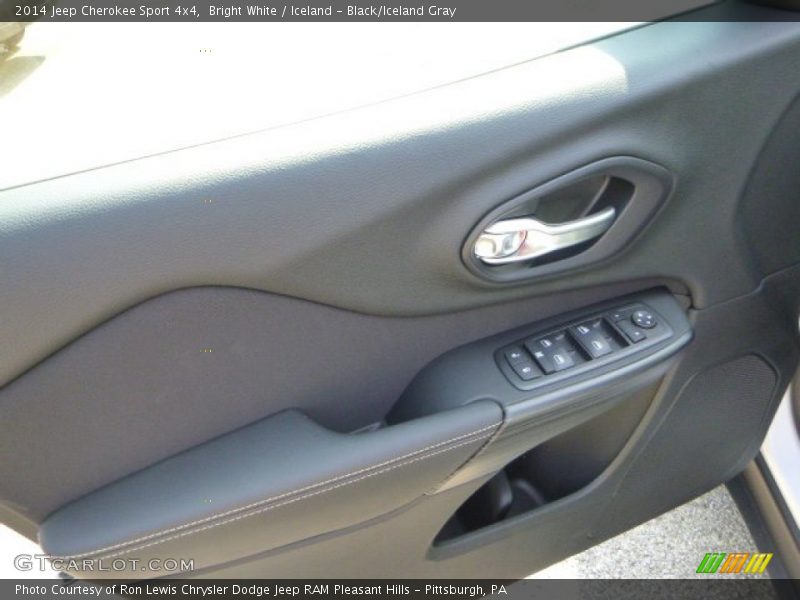 Bright White / Iceland - Black/Iceland Gray 2014 Jeep Cherokee Sport 4x4