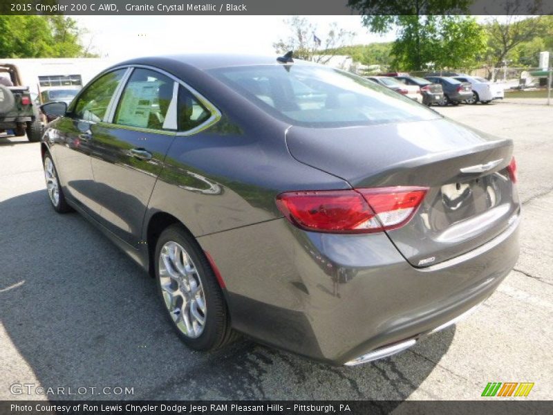 Granite Crystal Metallic / Black 2015 Chrysler 200 C AWD