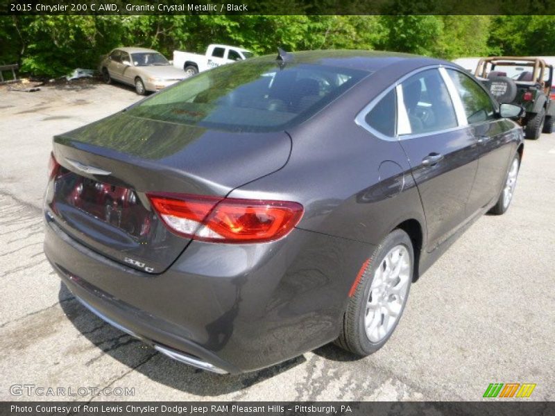 Granite Crystal Metallic / Black 2015 Chrysler 200 C AWD