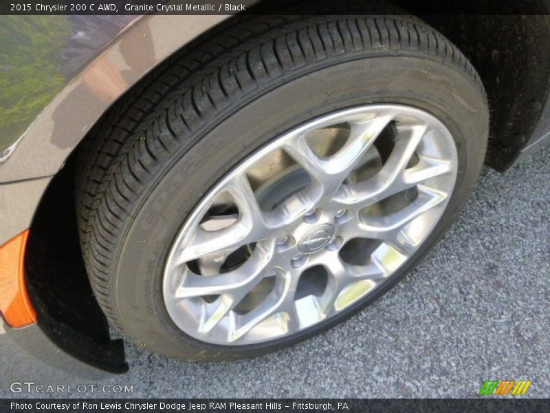 Granite Crystal Metallic / Black 2015 Chrysler 200 C AWD