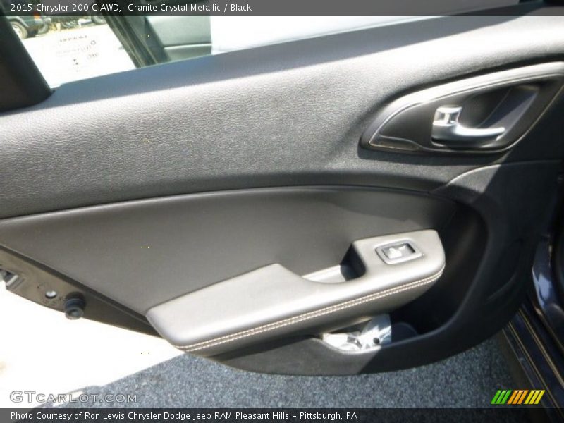 Granite Crystal Metallic / Black 2015 Chrysler 200 C AWD