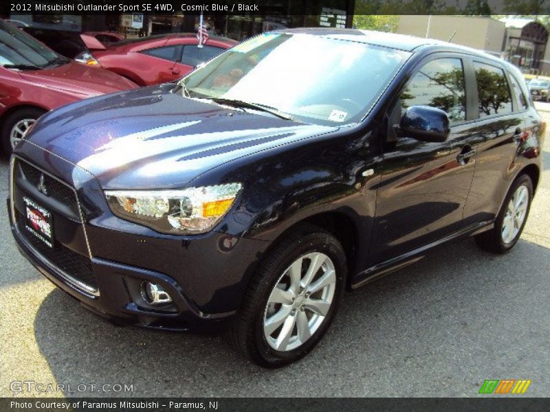 Cosmic Blue / Black 2012 Mitsubishi Outlander Sport SE 4WD