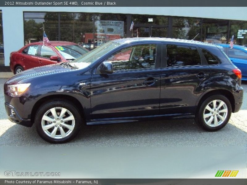 Cosmic Blue / Black 2012 Mitsubishi Outlander Sport SE 4WD
