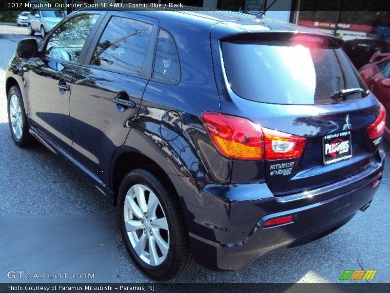 Cosmic Blue / Black 2012 Mitsubishi Outlander Sport SE 4WD