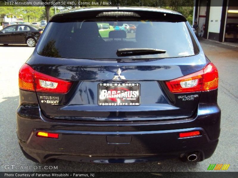Cosmic Blue / Black 2012 Mitsubishi Outlander Sport SE 4WD