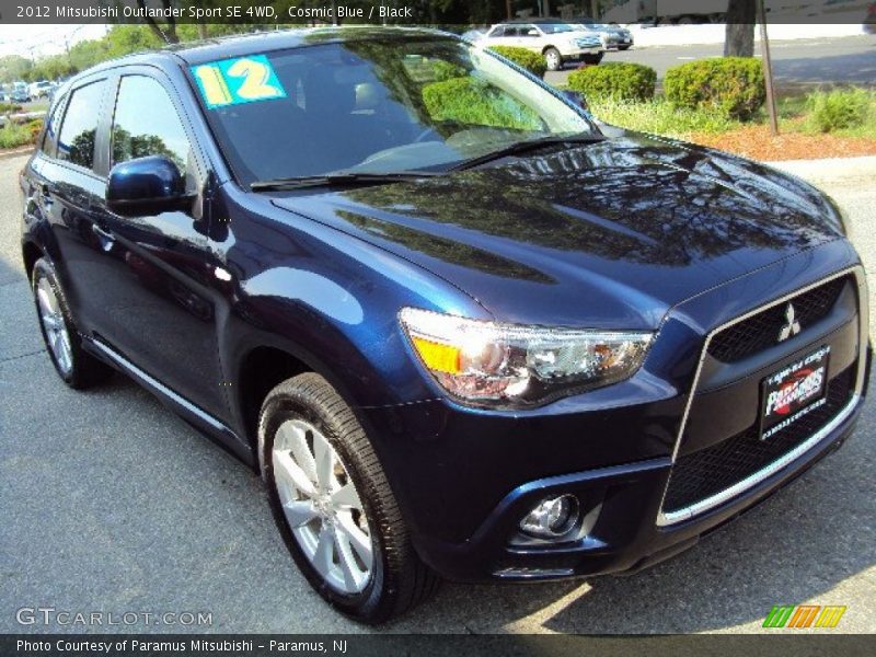 Cosmic Blue / Black 2012 Mitsubishi Outlander Sport SE 4WD