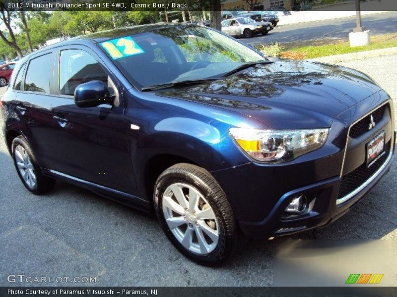 Cosmic Blue / Black 2012 Mitsubishi Outlander Sport SE 4WD