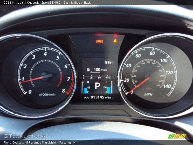 Cosmic Blue / Black 2012 Mitsubishi Outlander Sport SE 4WD
