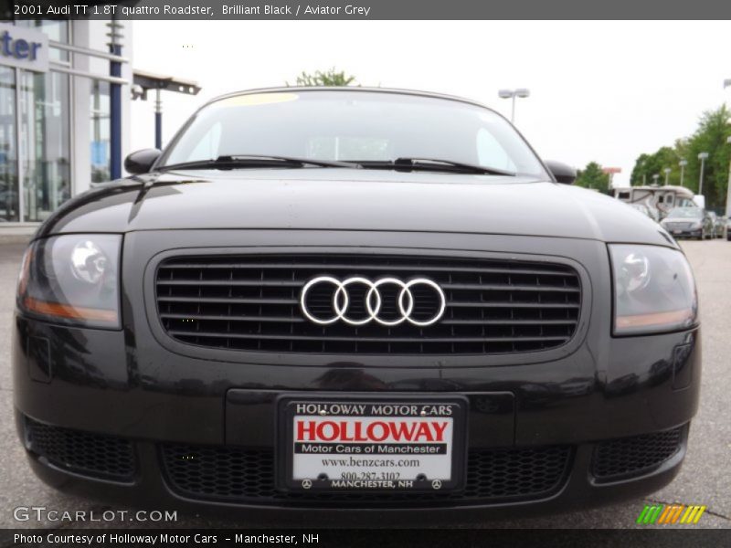 Brilliant Black / Aviator Grey 2001 Audi TT 1.8T quattro Roadster