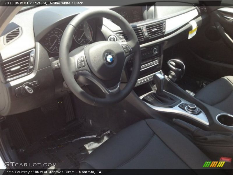 Alpine White / Black 2015 BMW X1 xDrive35i