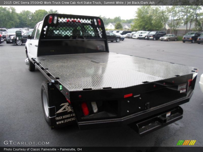 Summit White / Jet Black/Dark Ash 2015 GMC Sierra 3500HD Work Truck Crew Cab 4x4 Stake Truck