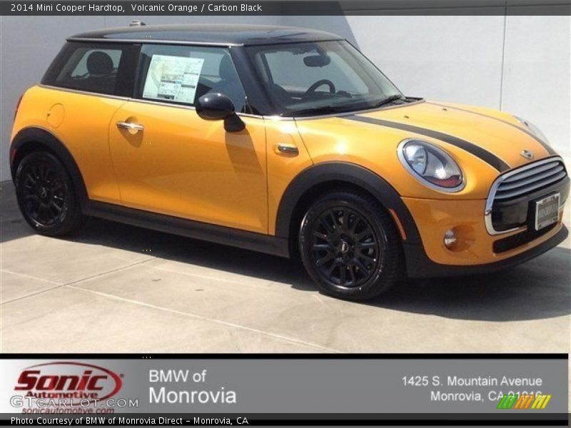 Volcanic Orange / Carbon Black 2014 Mini Cooper Hardtop