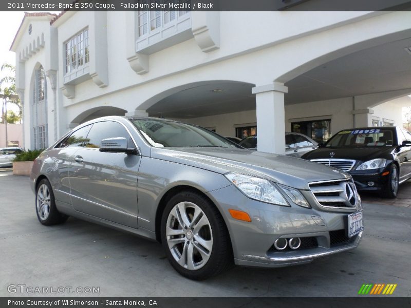 Palladium Silver Metallic / Black 2011 Mercedes-Benz E 350 Coupe