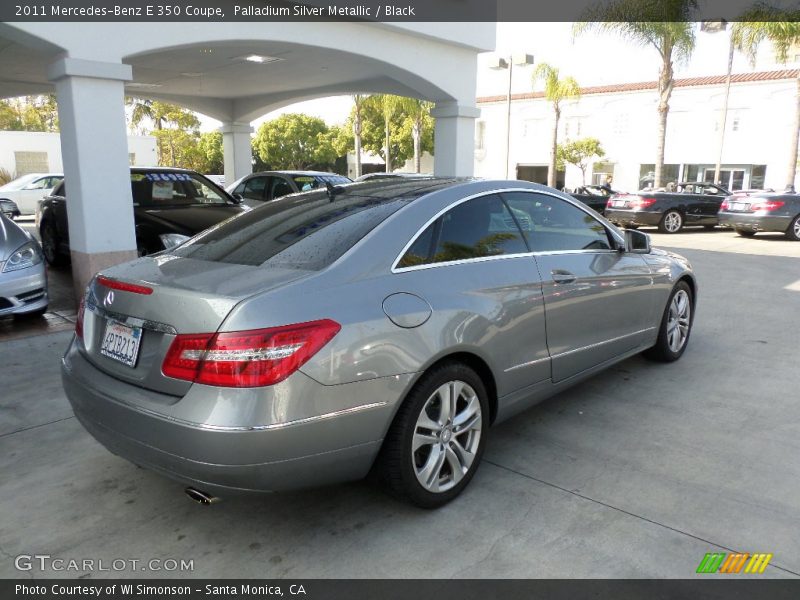 Palladium Silver Metallic / Black 2011 Mercedes-Benz E 350 Coupe