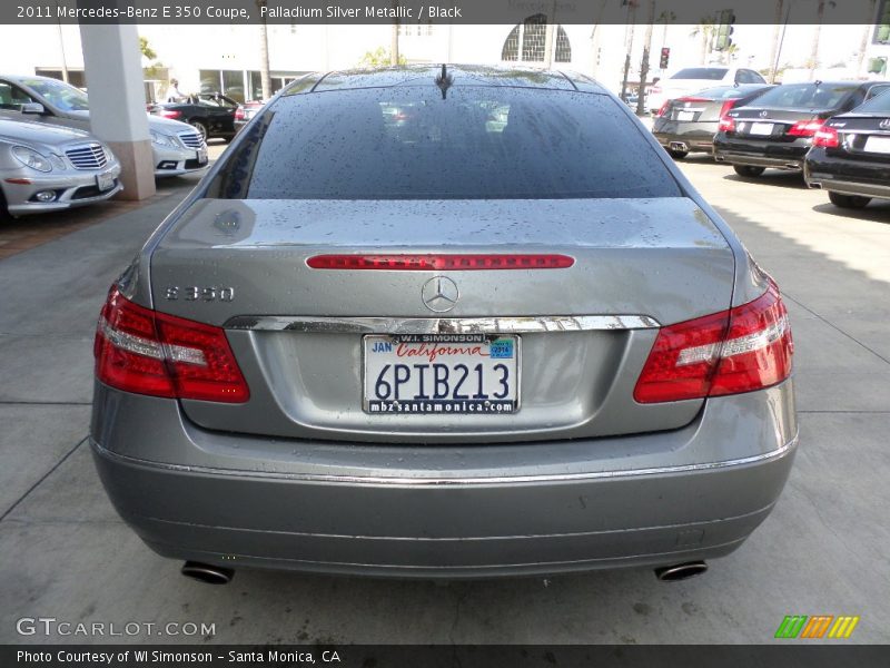 Palladium Silver Metallic / Black 2011 Mercedes-Benz E 350 Coupe