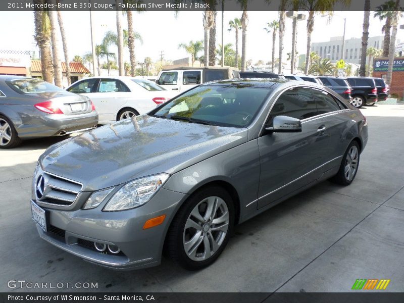 Palladium Silver Metallic / Black 2011 Mercedes-Benz E 350 Coupe