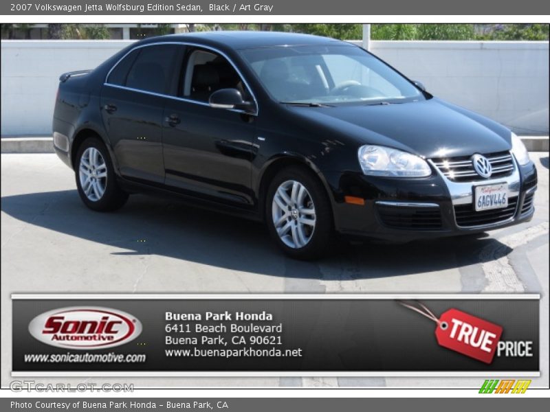 Black / Art Gray 2007 Volkswagen Jetta Wolfsburg Edition Sedan