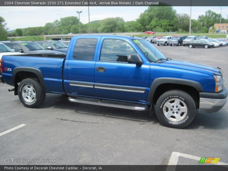 Arrival Blue Metallic / Dark Charcoal 2004 Chevrolet Silverado 1500 Z71 Extended Cab 4x4