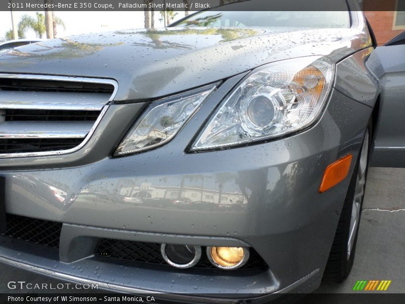 Palladium Silver Metallic / Black 2011 Mercedes-Benz E 350 Coupe