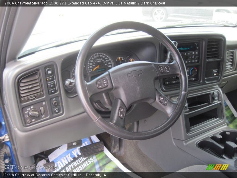 Arrival Blue Metallic / Dark Charcoal 2004 Chevrolet Silverado 1500 Z71 Extended Cab 4x4