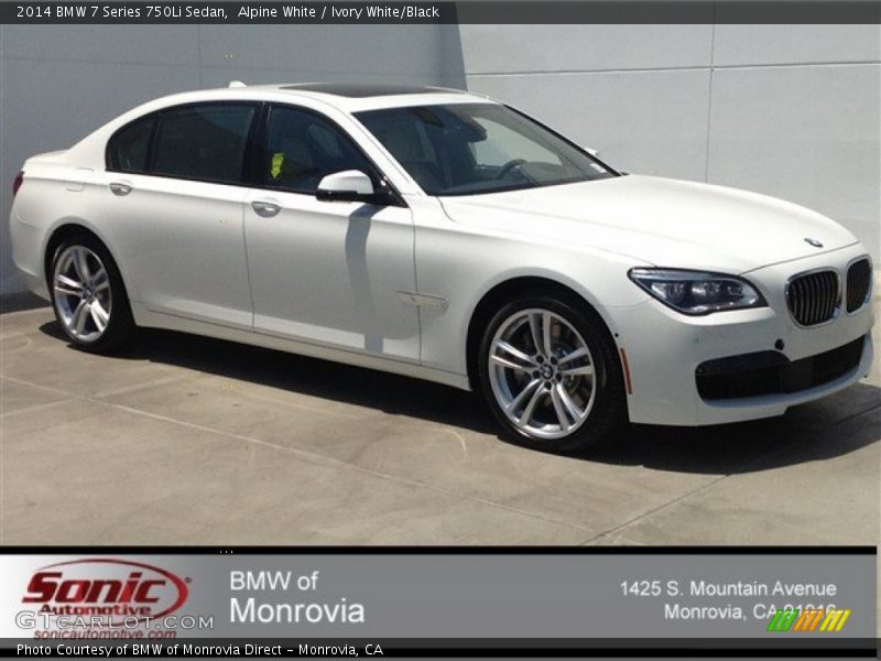 Alpine White / Ivory White/Black 2014 BMW 7 Series 750Li Sedan