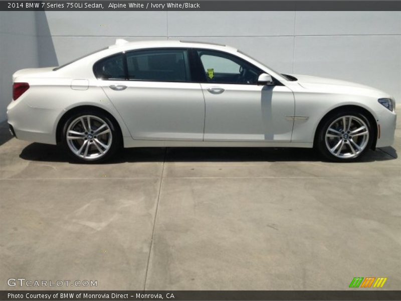 Alpine White / Ivory White/Black 2014 BMW 7 Series 750Li Sedan