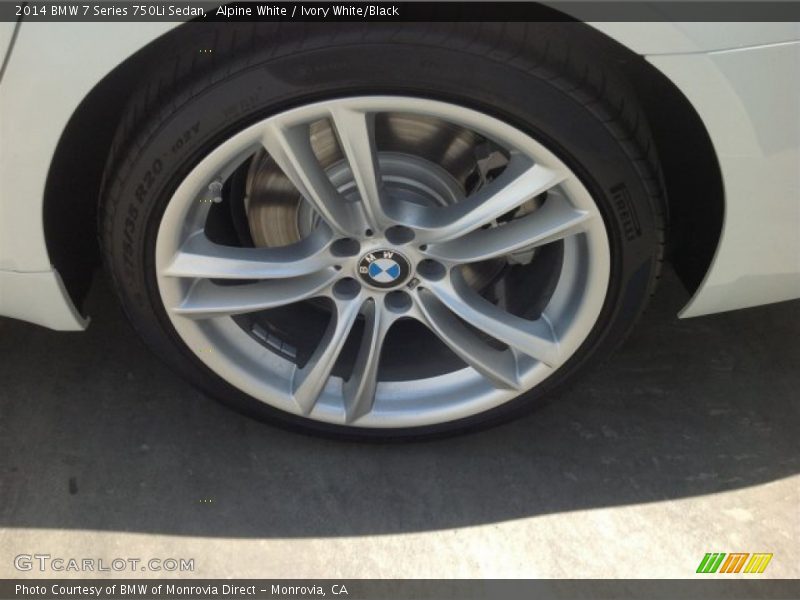 Alpine White / Ivory White/Black 2014 BMW 7 Series 750Li Sedan