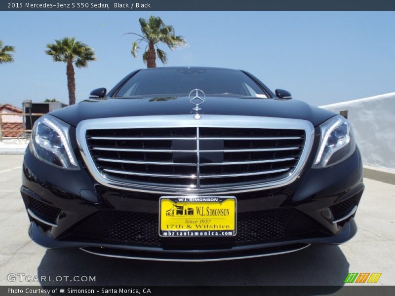 Black / Black 2015 Mercedes-Benz S 550 Sedan