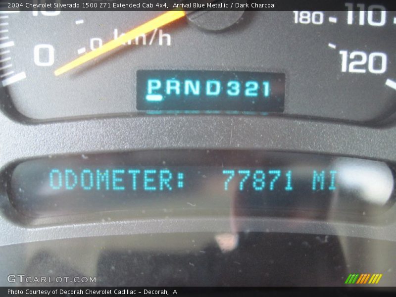 Arrival Blue Metallic / Dark Charcoal 2004 Chevrolet Silverado 1500 Z71 Extended Cab 4x4