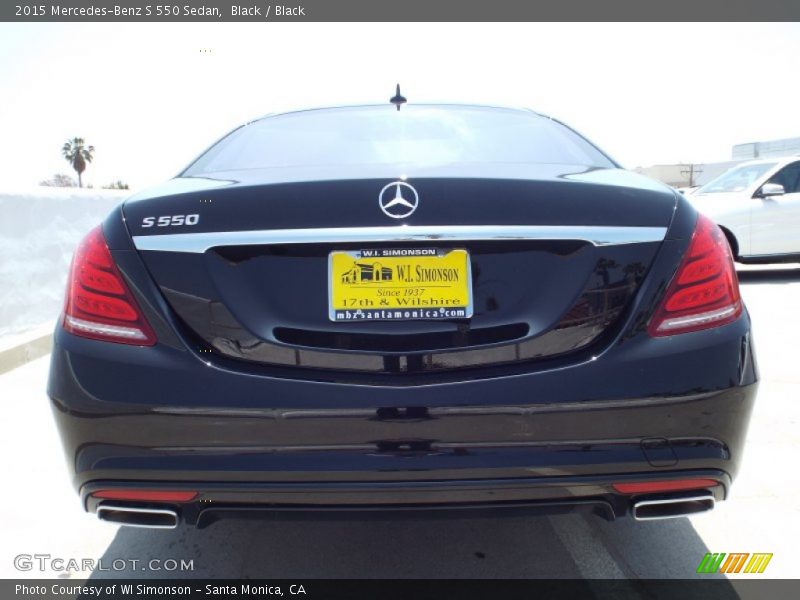 Black / Black 2015 Mercedes-Benz S 550 Sedan