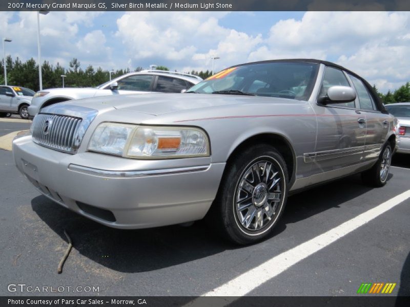 Silver Birch Metallic / Medium Light Stone 2007 Mercury Grand Marquis GS