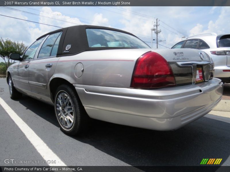 Silver Birch Metallic / Medium Light Stone 2007 Mercury Grand Marquis GS