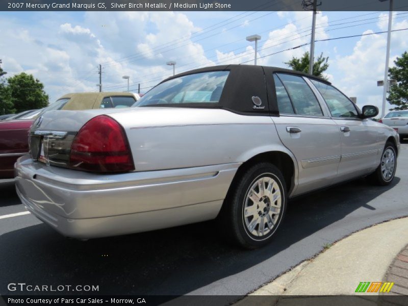 Silver Birch Metallic / Medium Light Stone 2007 Mercury Grand Marquis GS