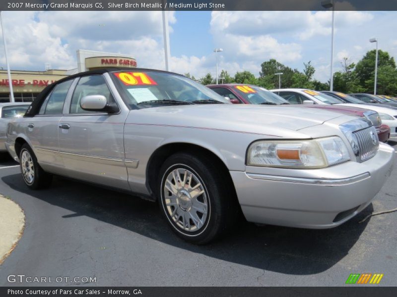 Silver Birch Metallic / Medium Light Stone 2007 Mercury Grand Marquis GS