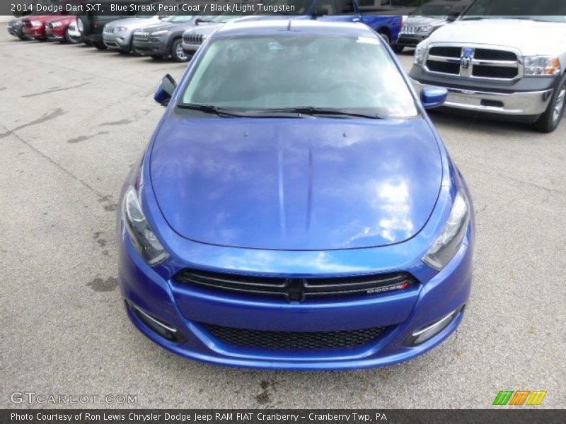 Blue Streak Pearl Coat / Black/Light Tungsten 2014 Dodge Dart SXT