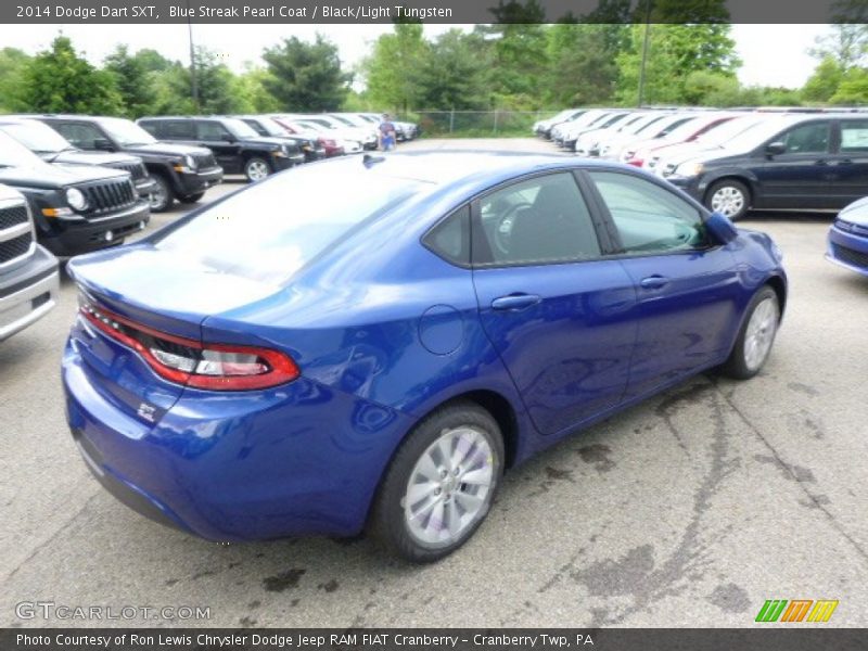 Blue Streak Pearl Coat / Black/Light Tungsten 2014 Dodge Dart SXT