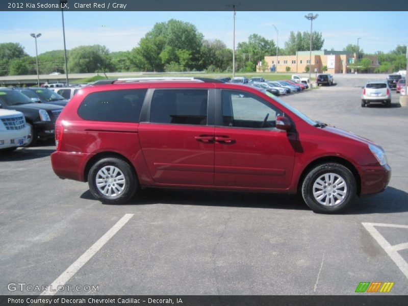Claret Red / Gray 2012 Kia Sedona LX