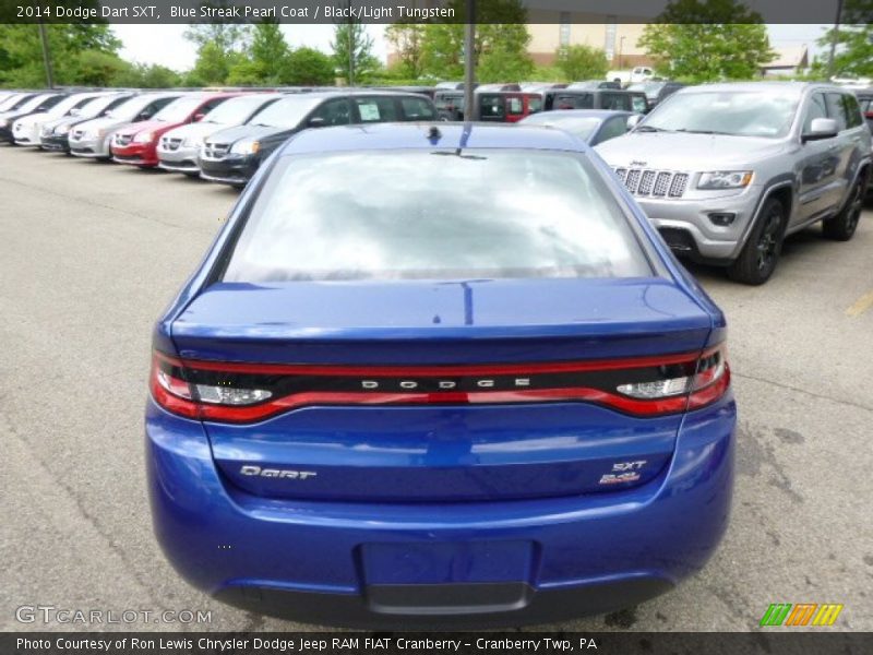 Blue Streak Pearl Coat / Black/Light Tungsten 2014 Dodge Dart SXT