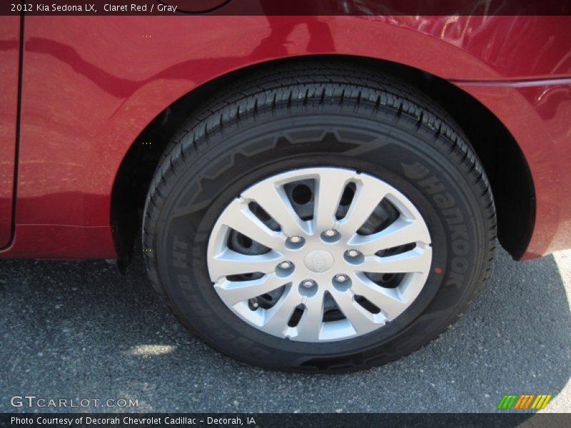 Claret Red / Gray 2012 Kia Sedona LX