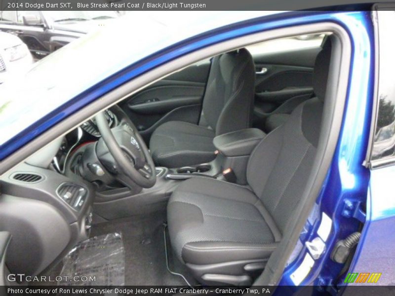 Blue Streak Pearl Coat / Black/Light Tungsten 2014 Dodge Dart SXT