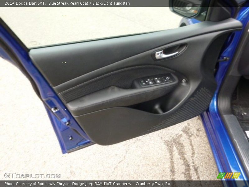 Blue Streak Pearl Coat / Black/Light Tungsten 2014 Dodge Dart SXT