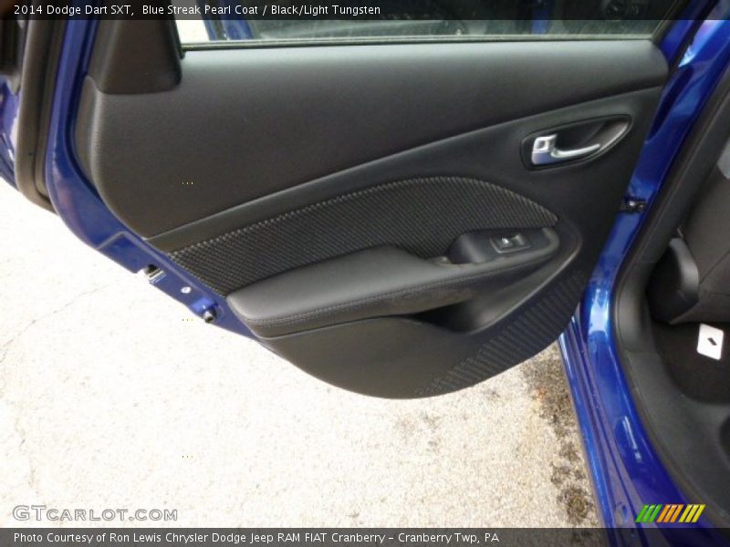 Blue Streak Pearl Coat / Black/Light Tungsten 2014 Dodge Dart SXT