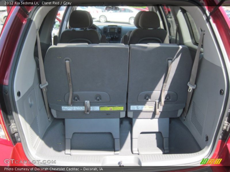 Claret Red / Gray 2012 Kia Sedona LX